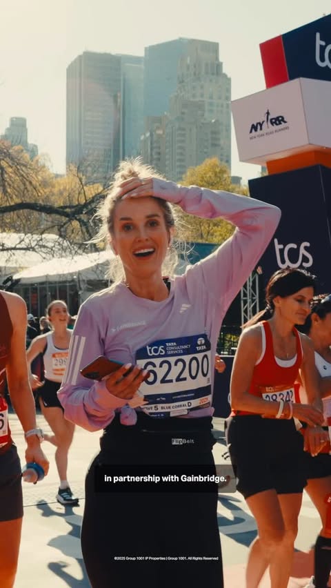 Instagram post by @msmallmon for ESPN. Caption reads: An ESPN host AND an NYC Marathon finisher! 💪....