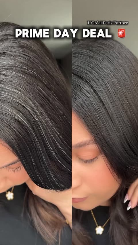 Instagram post by @readysetcoupon for L'Oréal Paris. Caption reads: Saving money & covering my roots? That’s a Prime....