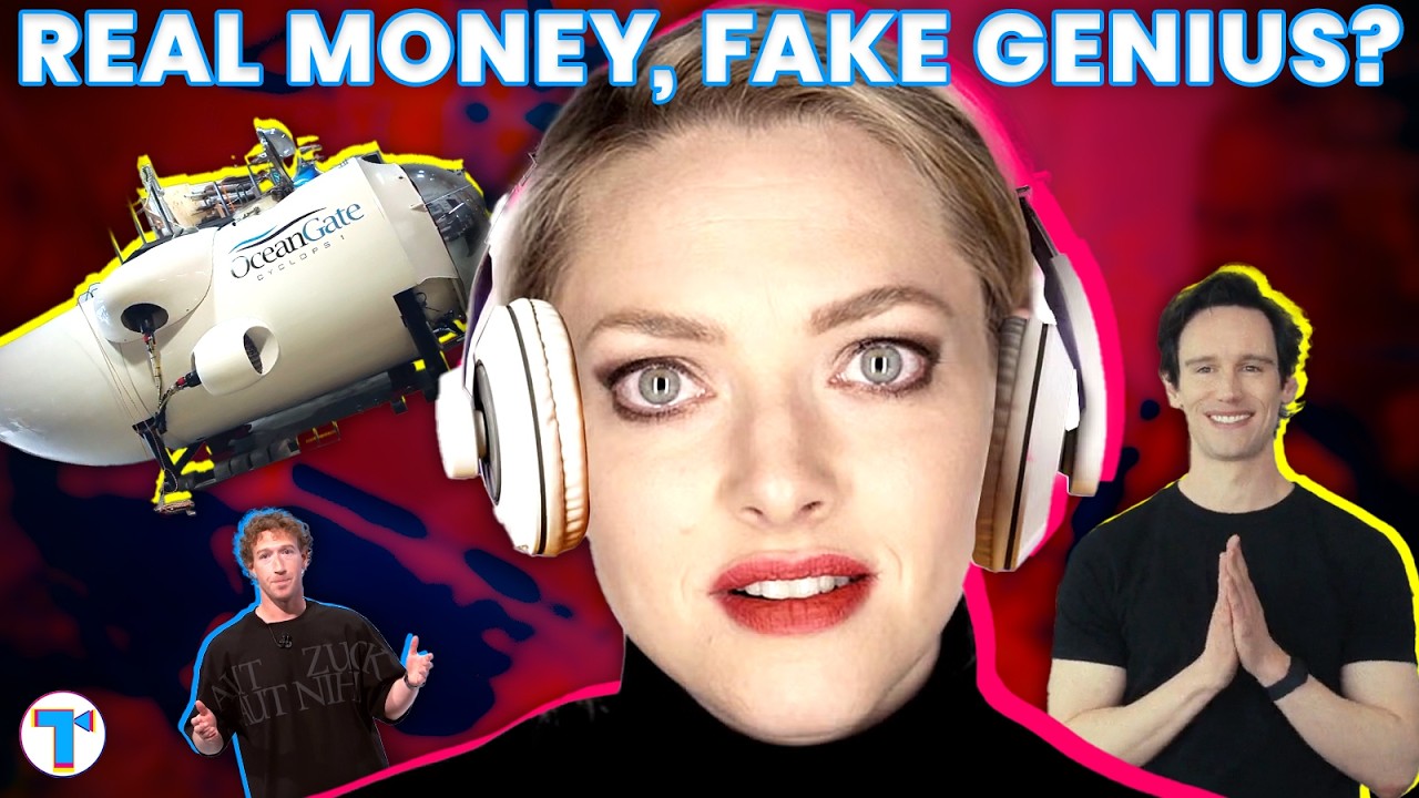 YouTube post by @thetake for Green Chef. Caption reads: The Rich Tech "Genius" Problem, Explained |....