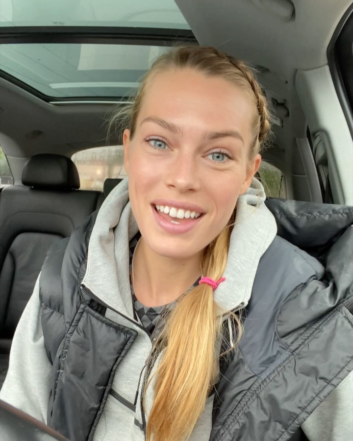 Instagram post by @steeple_squigs for Rite Aid. Caption reads: When I go straight from practice to PT, I gotta....