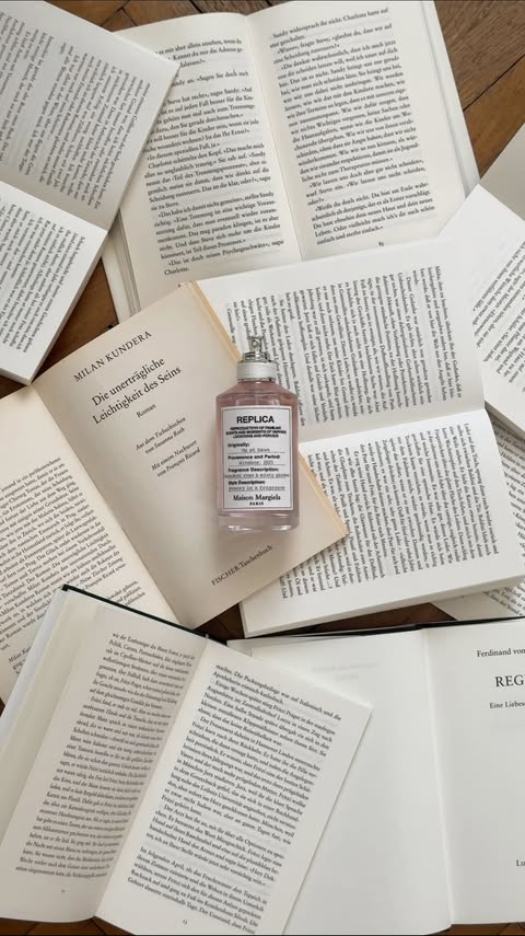 Instagram post by @heartblood for Maison Margiela Fragrances. Caption reads: [...] smells like „up at dawn“ from....