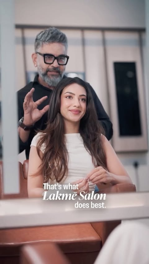 Instagram post by @sahherbambba for Lakmé Salon. Caption reads: Every paparazzi flash tells a story. ✨Make sure....