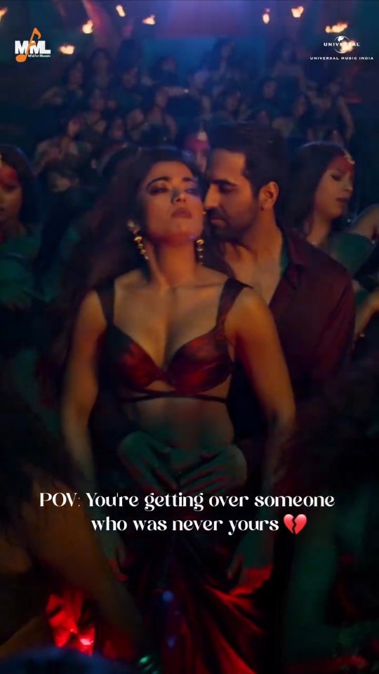 Instagram post by @bollywoodmusiclover for Universal Musiek. Caption reads: POV: You're getting over someone who was never....