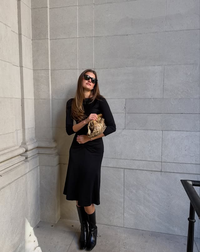 Instagram post by @styledsara for DVF. Caption reads: from nyc to la in @dvf.