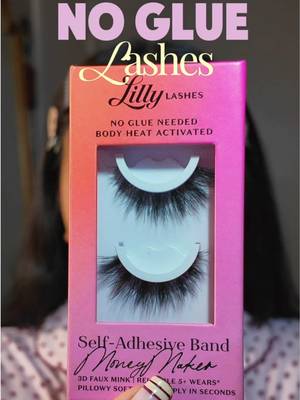 TikTok post by @yury_xx for Lilly Lashes. Caption reads: Self adhesive lashes ✨ @Lilly Lashes....