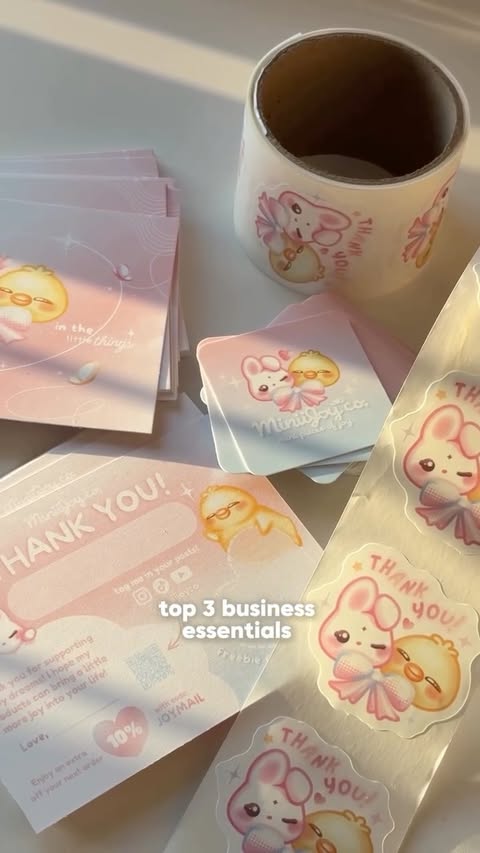 Instagram post by @miniijoyco for VistaPrint. Caption reads: [...] get everything at the best price 🫣....