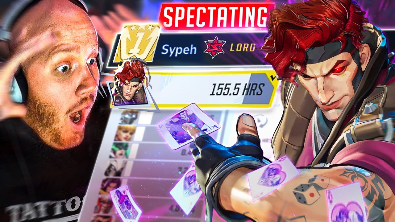 YouTube post by @timthetatman for Mountain Dew. Caption reads: TIMTHETATMAN SPECTATES THE #1 GAMBIT IN MARVEL....