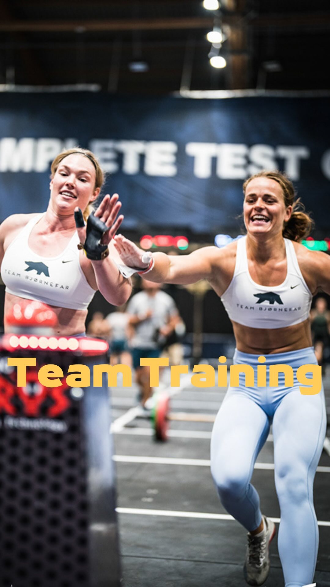 Instagram post by @team_bjoernefar for Bodylab. Caption reads: A) 4 x 3 + 1  @ RMU Box Complex + RMU kip to hip....