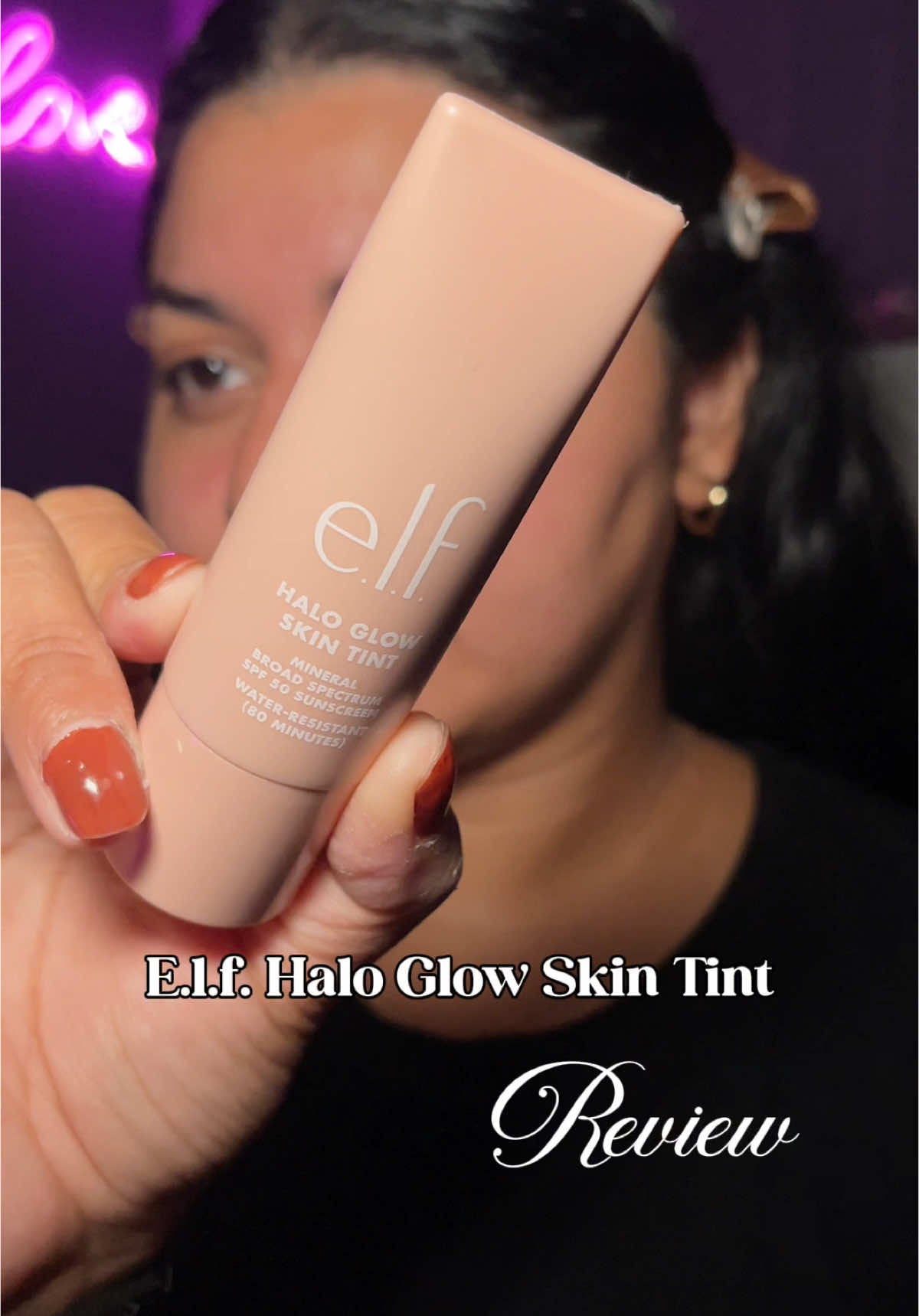 TikTok post by @kat.iveth1 for e.l.f. Cosmetics. Caption reads: [...] 😭💕 Just DROPPED 🚨 ✨ — the new @e.l.f.....