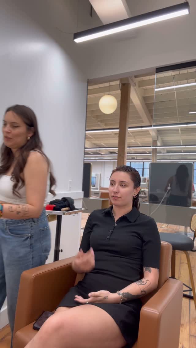 Instagram post by @gitty_gogo for MODERN SALON. Caption reads: Polished. Elevated. Effortless. A signature R+Co....