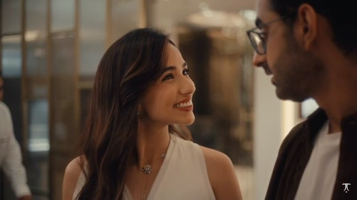 Instagram post by @vidushikaul for Tanishq. Caption reads: [...] timeless grace. ✨ My latest ad for....