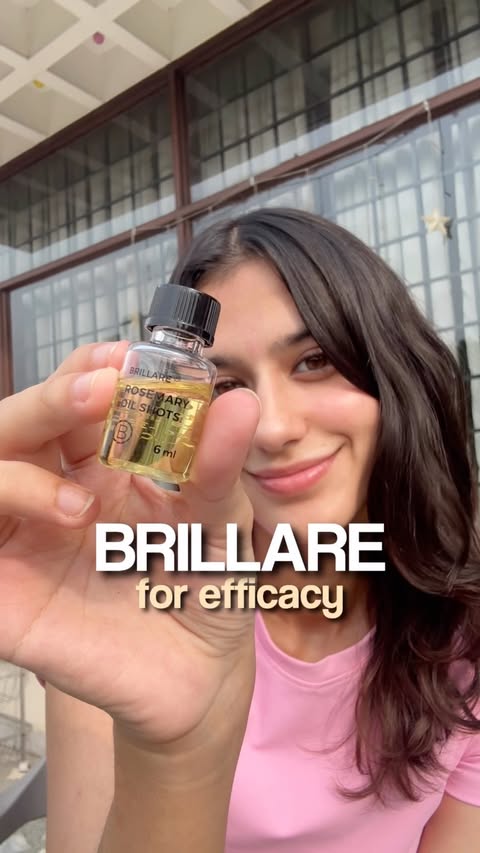 Instagram post by @shriyaa.kashyap for Brillare. Caption reads: [...] love into my hair-care routine with Brillare....