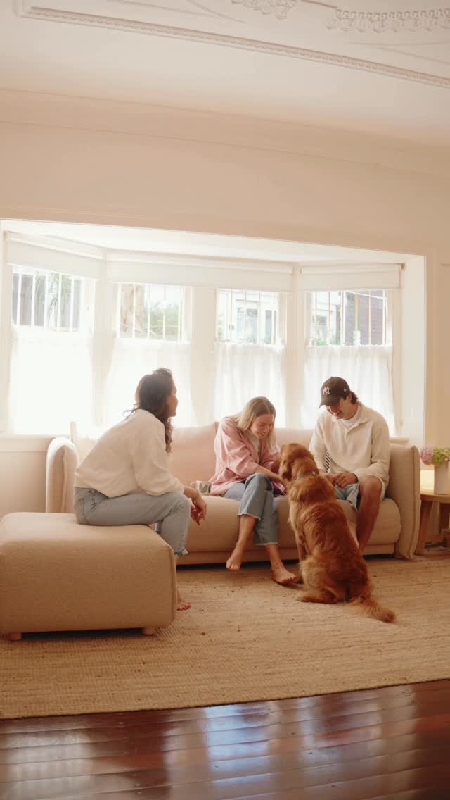 Instagram post by @hunterandfolk for Koala. Caption reads: The Byron Sofa Bed (3rd Gen) from @koala is built....
