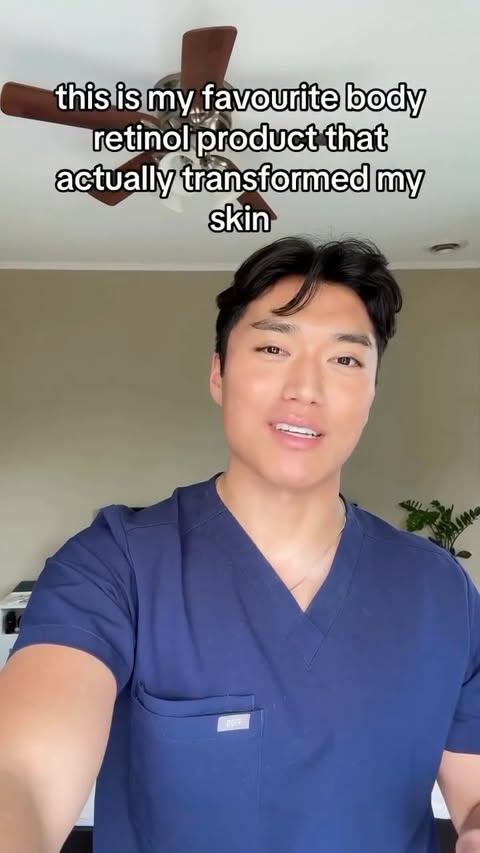 Instagram post by @dr.michaelpark for Gold Bond. Caption reads: One of my favorite body retinol products. Retinol....