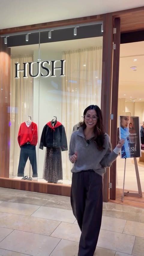 Instagram post by @bluewatershopping for Hush. Caption reads: [...] so excited to give you a little tour of....