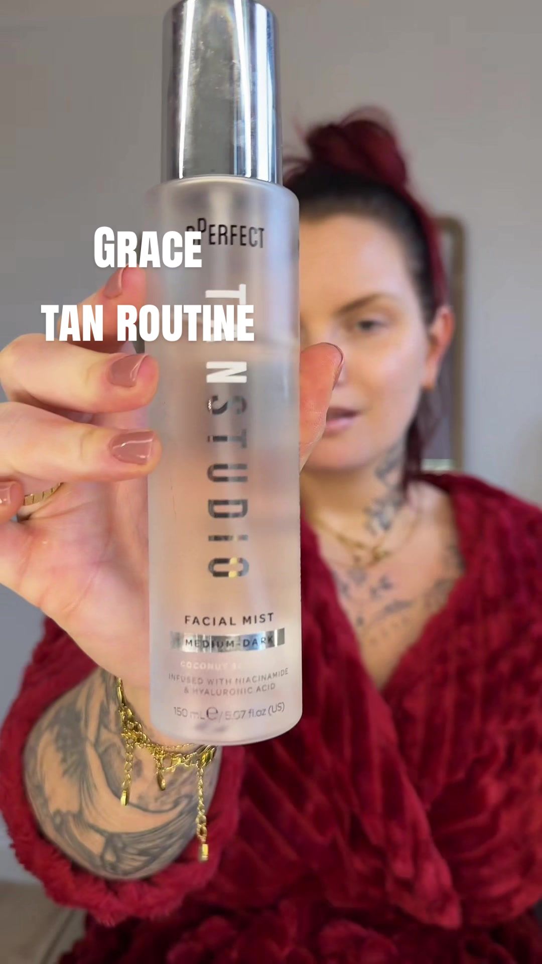 TikTok post by @gracekelly_mcguire for BPerfect Cosmetics. Caption reads: Replying to @Vonny Marie  I think at this point....