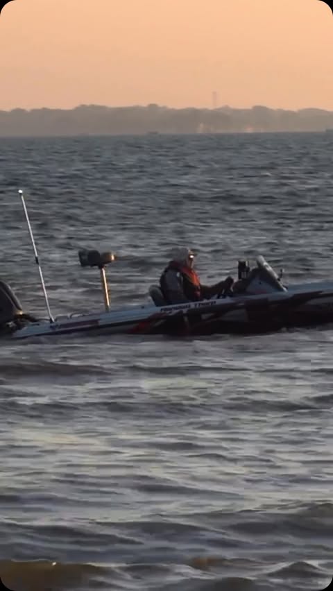 Instagram post by @randalltharp for ARK Rods. Caption reads: Day 1 of the @bass_nation Open on Lake St. Clair.....