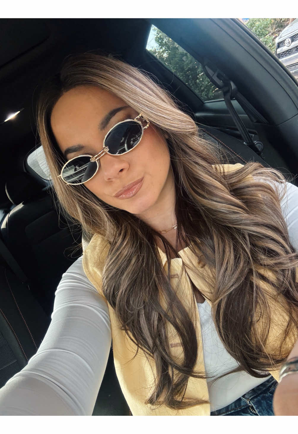 TikTok post by @elizabethwearswigs for Chelsey Smith Cosmetics. Caption reads: Sorry you can't talk to me in these shades!....