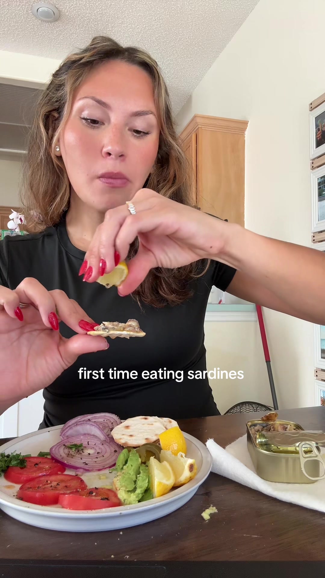 TikTok post by @lifewithcamicam for Fishwife. Caption reads: thank you @Eva Longoria and thank you @Fishwife .....