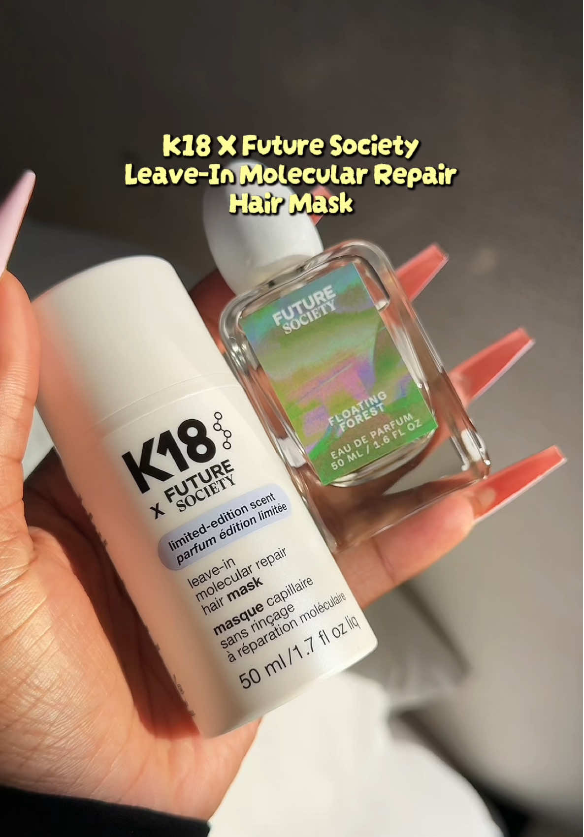 TikTok post by @funmimonet for K18 Hair. Caption reads: Gate keeping this would not be very girls girl of....