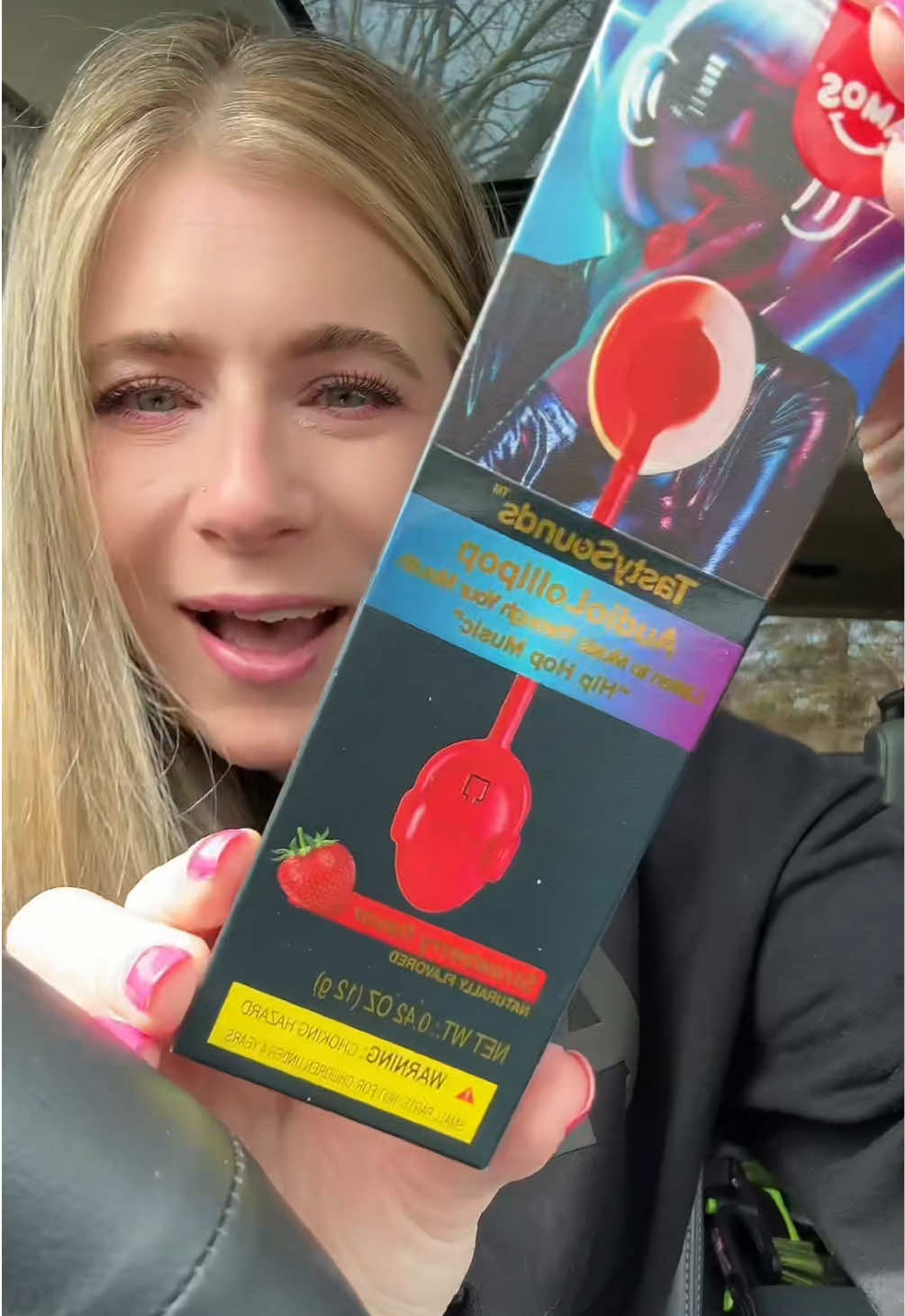 TikTok post by @iamsarahtonin for Amos Sweets. Caption reads: [...] now THEY SELL OUT FAST! @Amos Sweets....