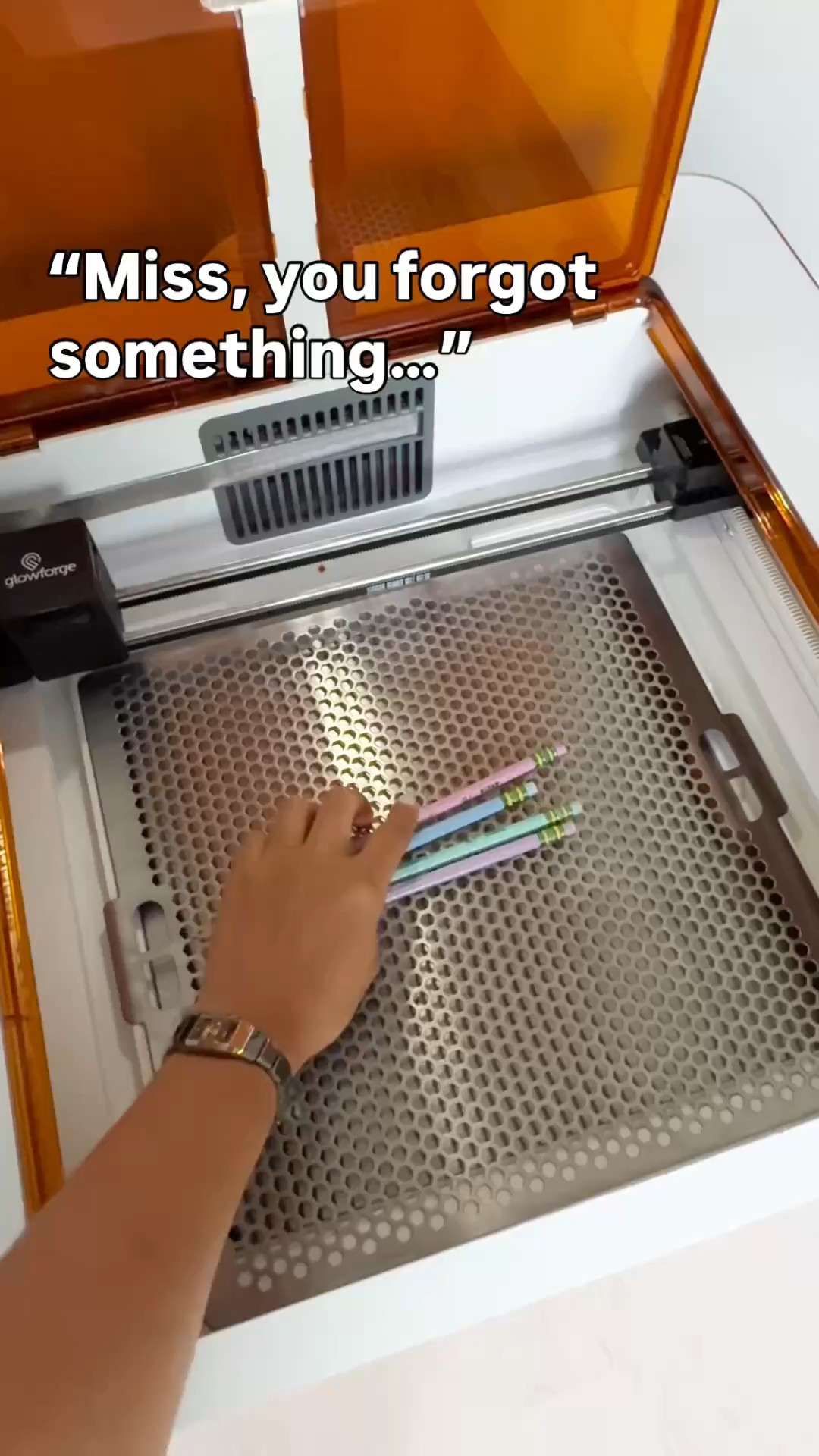 Instagram post by @fabidesignstudio for Glowforge. Caption reads: Little reminder that with Glowforge you can bring....