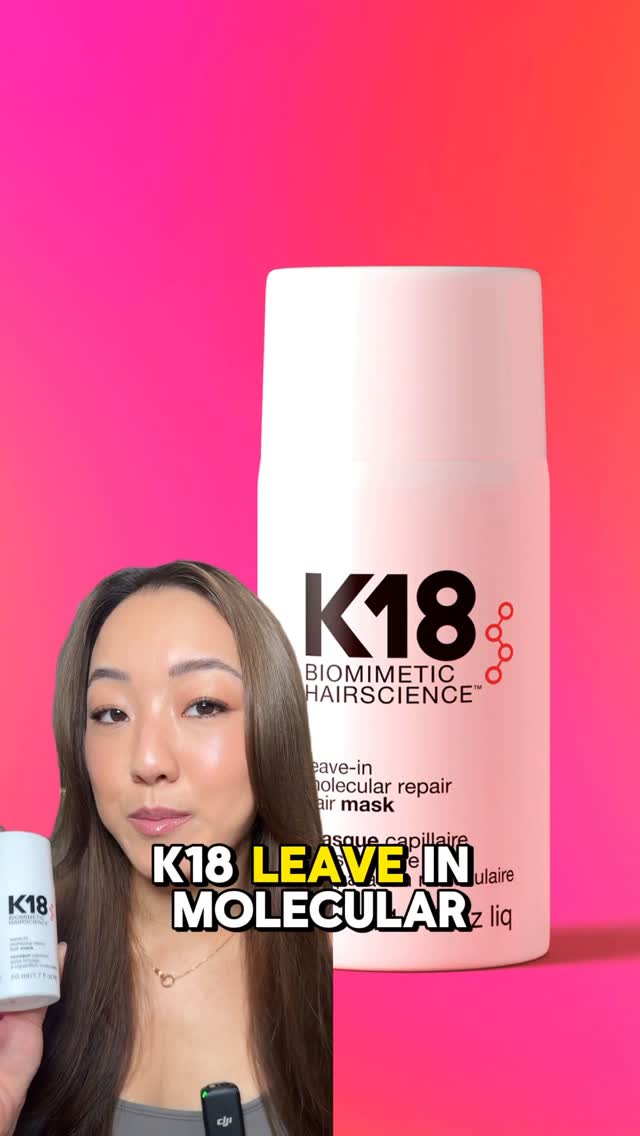 Instagram post by @janethechemist for K18 Hair. Caption reads: AD | There’s nothing that brings my hair back to....