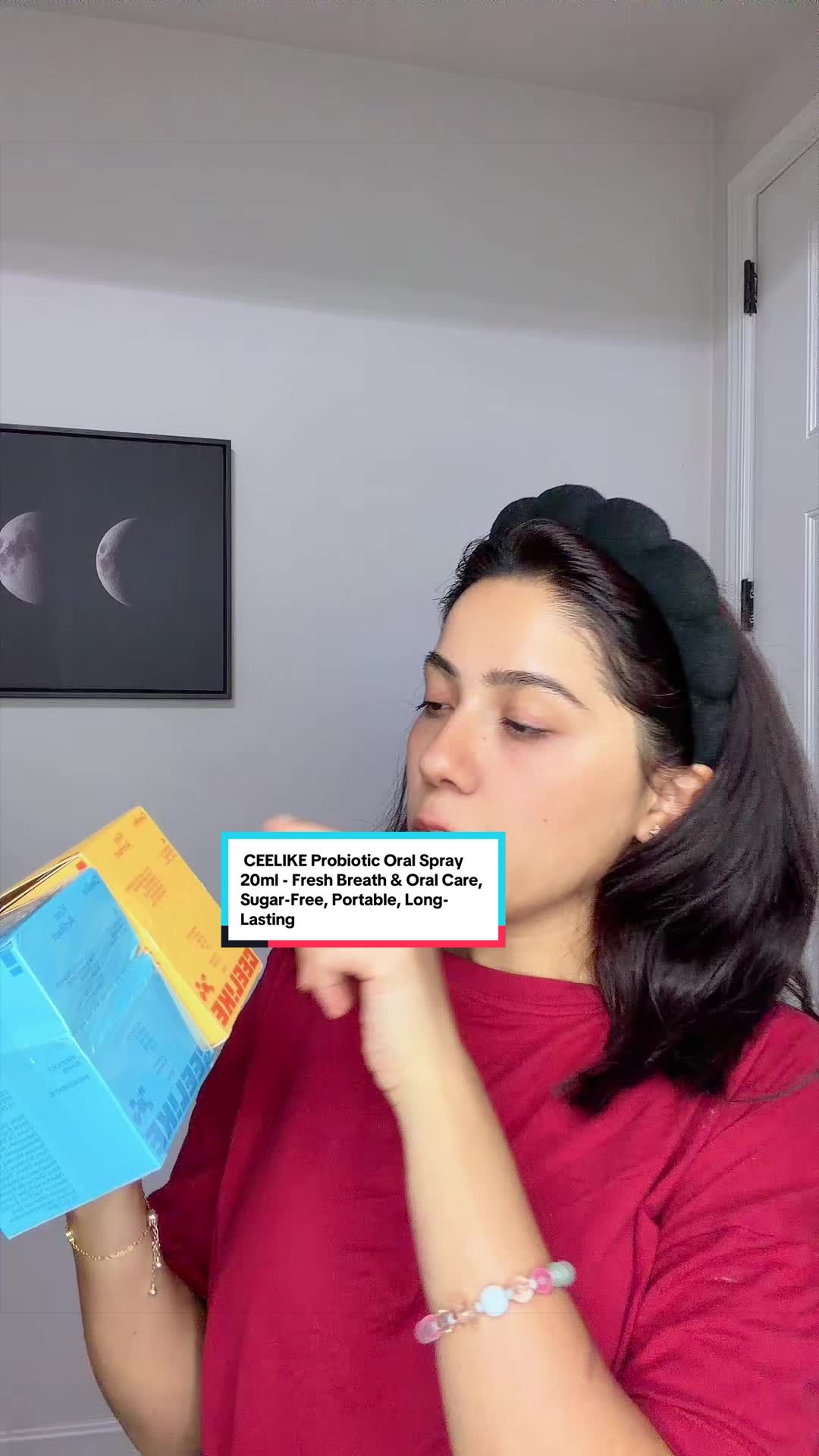 TikTok post by @alishaapproved for CEELIKE & MSDRWIKEY Oral Care. Caption reads: [...] #OralCare #summerwins @CEELIKE & MSDRWIKEY....