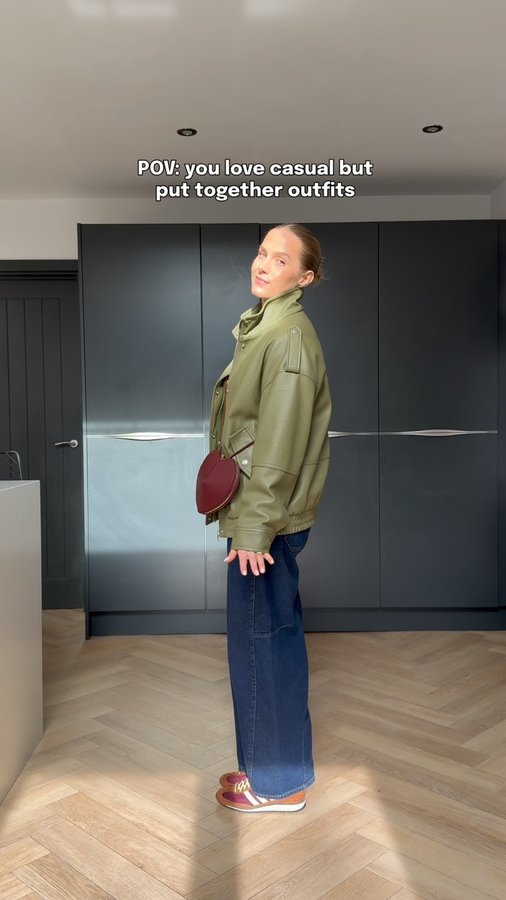 Instagram post by @styledby_mrsj for Massimo Dutti. Caption reads: I would love to say I just threw this on but I was....