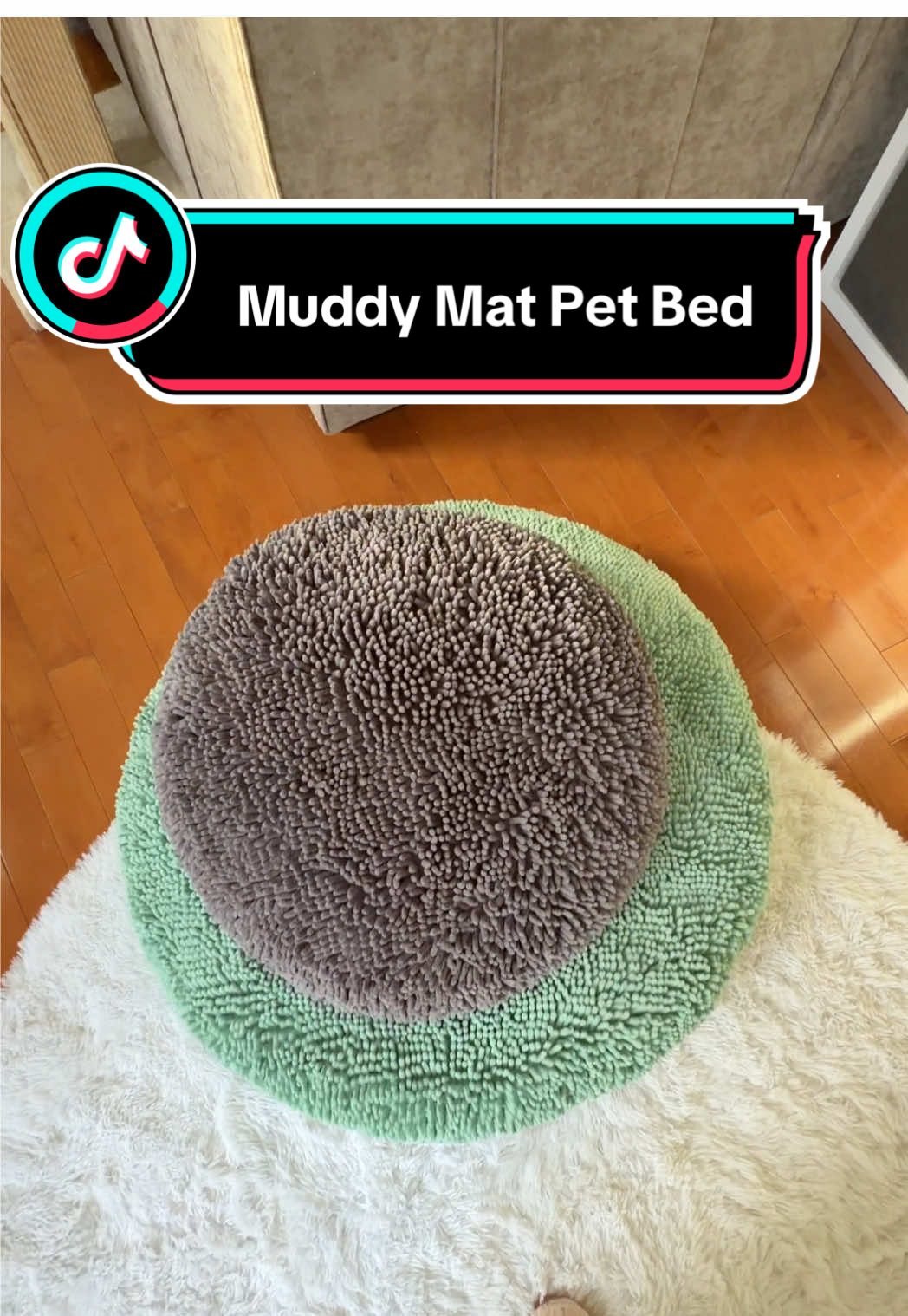 TikTok post by @linzugc for Muddy Mat. Caption reads: [...] bed ever since we got this one from Muddy....
