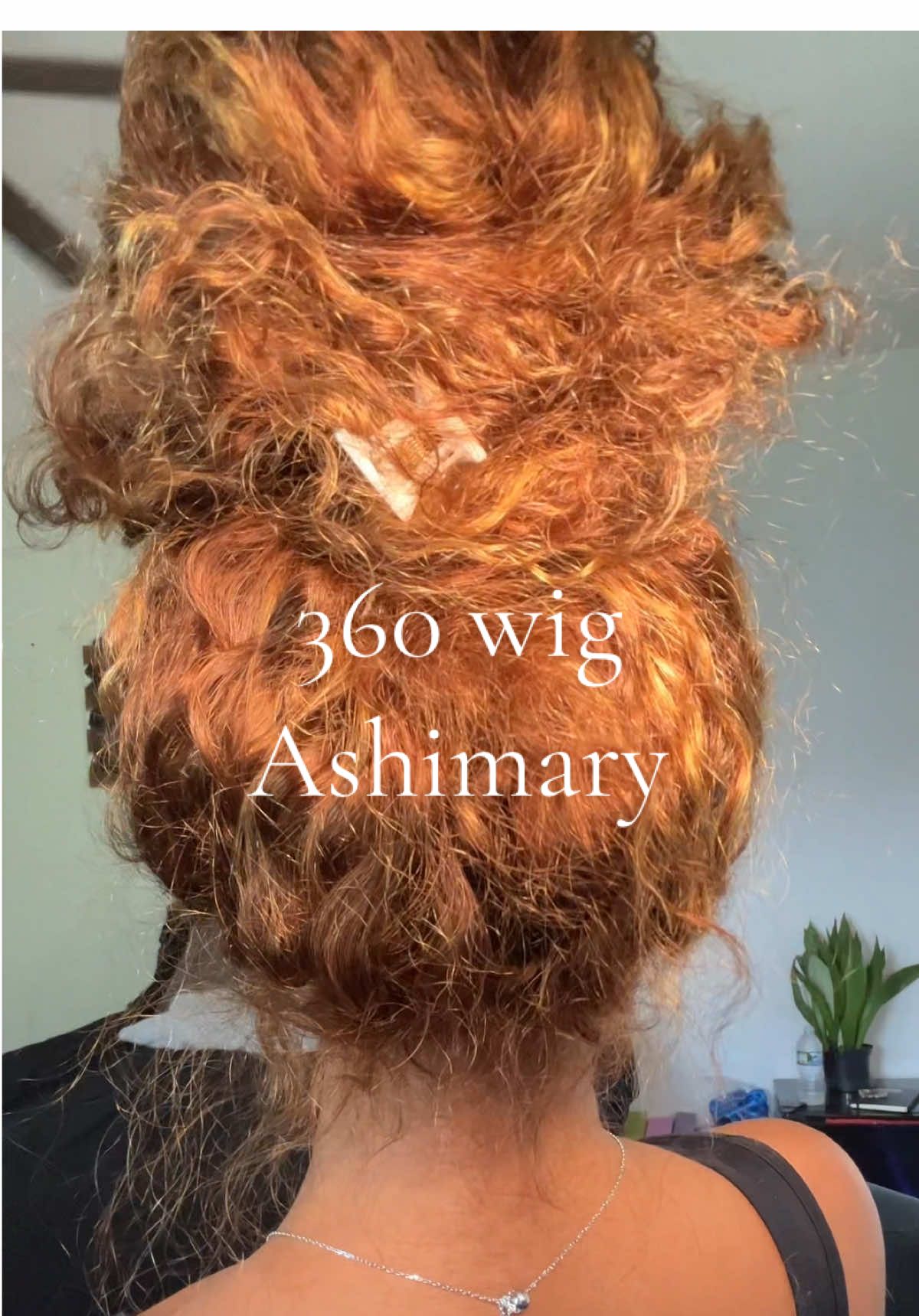 TikTok post by @easybreezayy for Ashimary Hair. Caption reads: Loveee thissss 360 Wig 😍🤍 @Ashimary Hair Beauty....