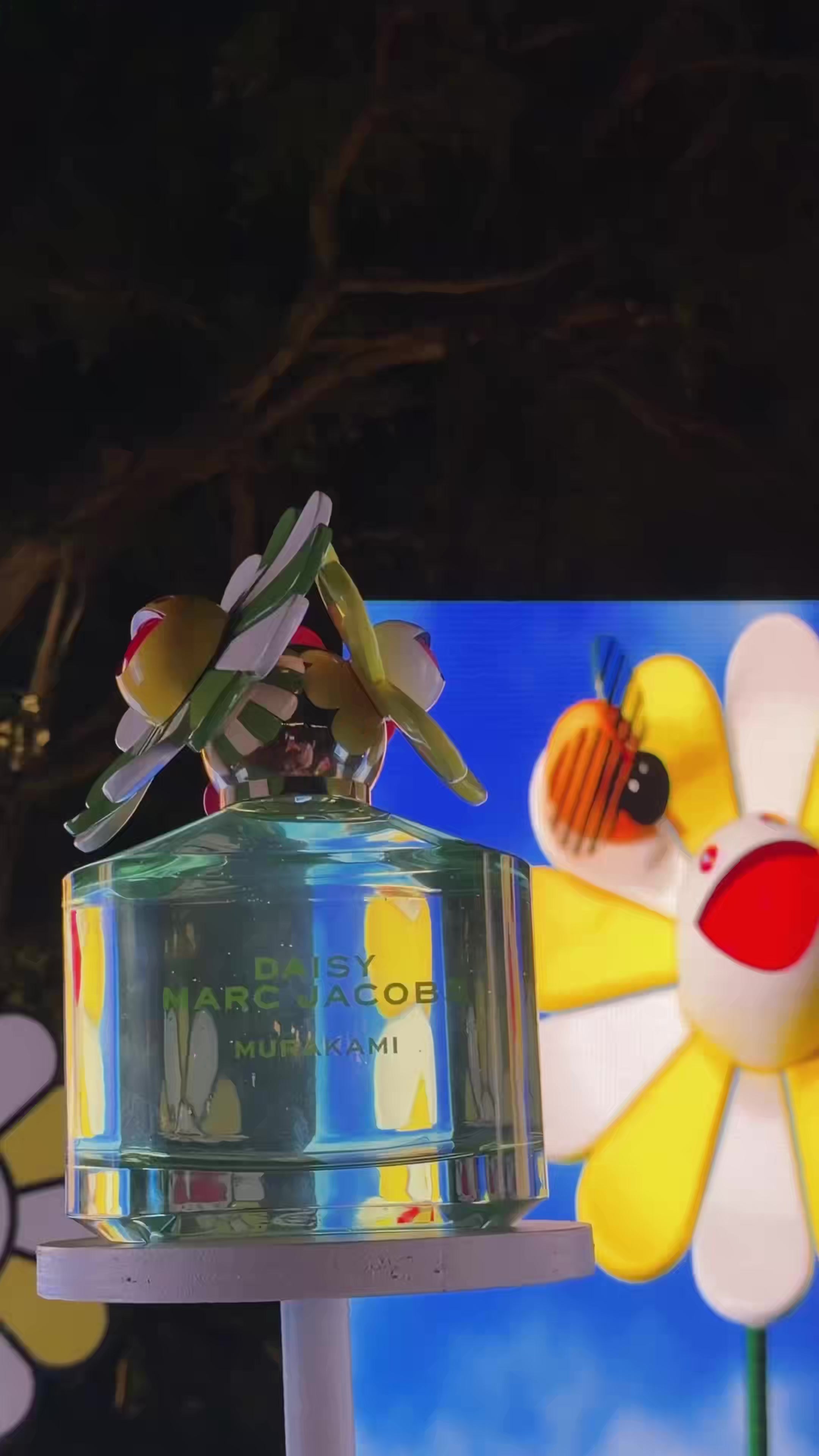 TikTok post by @luisapiou for Marc Jacobs Fragrances. Caption reads: made a wish, fell into @MarcJacobsFragrances x....