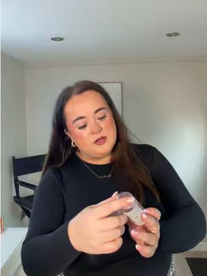 TikTok post by @lyndseyhall_ for By Caitlyn. Caption reads: [...] @Sculpted by Aimee @MaybellineUK @By Caitlyn....