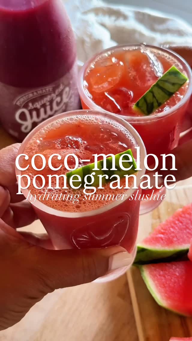 Instagram post by @onthemocks for The Squeezed Juice. Caption reads: [...] 2 1 cup watermelon (cubed) 1/2 cup....