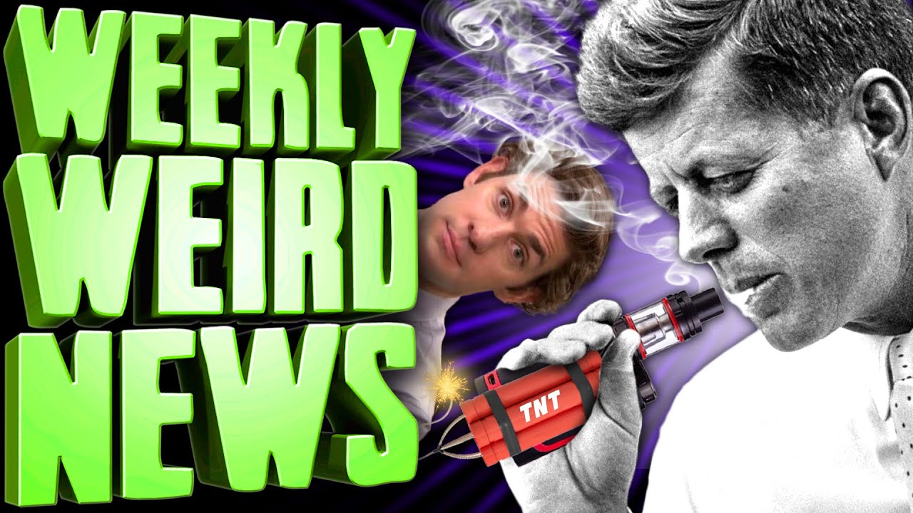 YouTube post by @InternetTodayTV for Green Chef. Caption reads: Newly Declassified JFK Files & A Vape that Kills!....