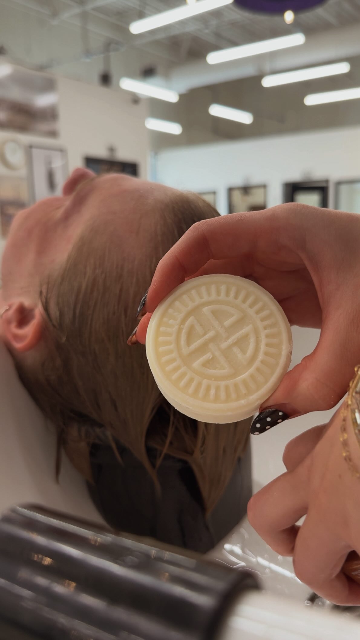 Instagram post by @prettiedbykynny for VIORI. Caption reads: [...] terrace garden, or castor oil shampoo bars....