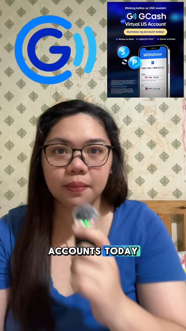 Instagram post by @monskie1984 for GCash. Caption reads: [...] You can now receive USD directly with GCash....