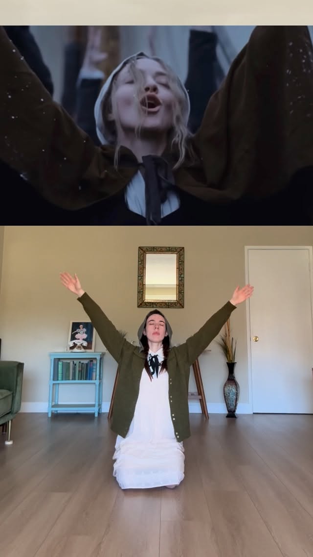 Instagram post by @biancascaglione for Searchlight Pictures. Caption reads: now in theaters everywhere 😚 #searchlightpartner....