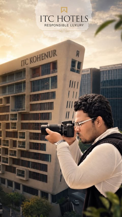 Instagram post by @kreate_with_kashif for ITC Hotels. Caption reads: [...] Day, I’m elated to be a part of ITC Hotels’....