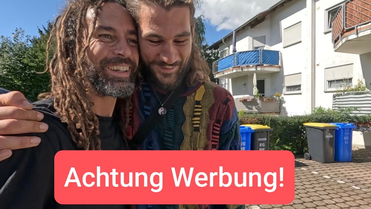 YouTube post by @adel-der-reisende for Aobosi. Caption reads: Gift day with my nephew - VanLife back in Germany.