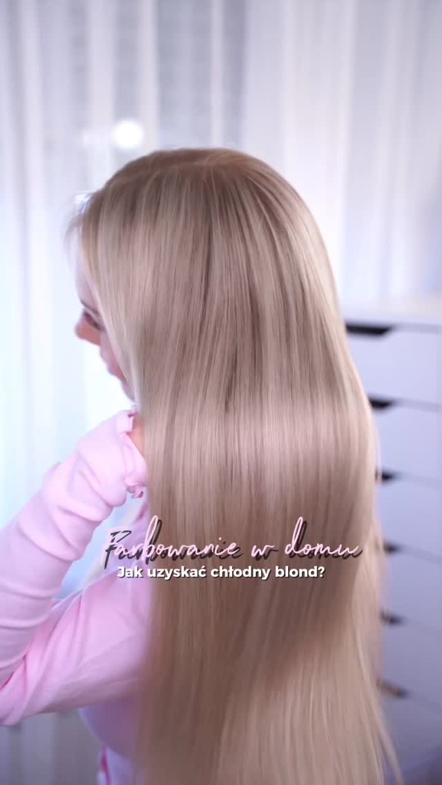 Instagram post by @klaudiafekner for Syoss. Caption reads: [reklama] Jak uzyskać ładny odcień blond w....