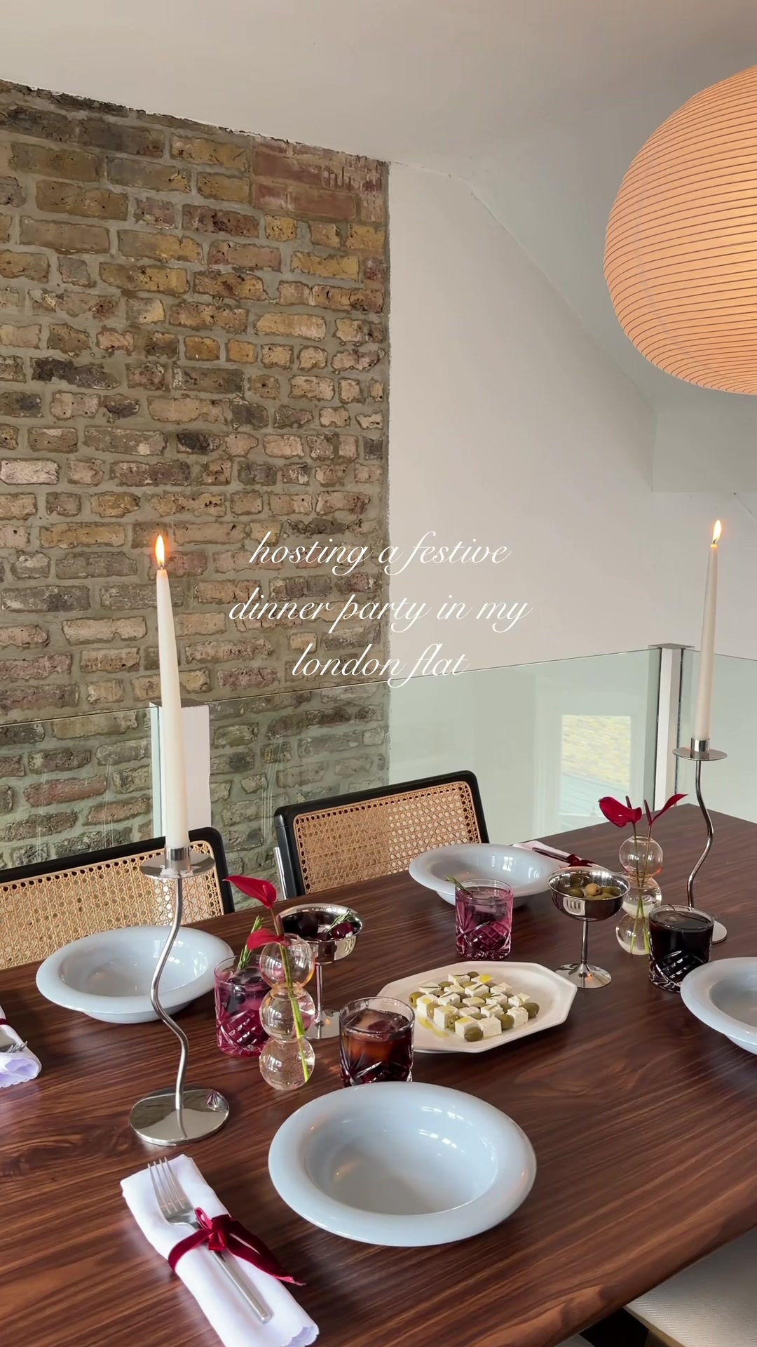 TikTok post by @itsanamar for SodaStream. Caption reads: [...] a festive dinner party with me! ✨....