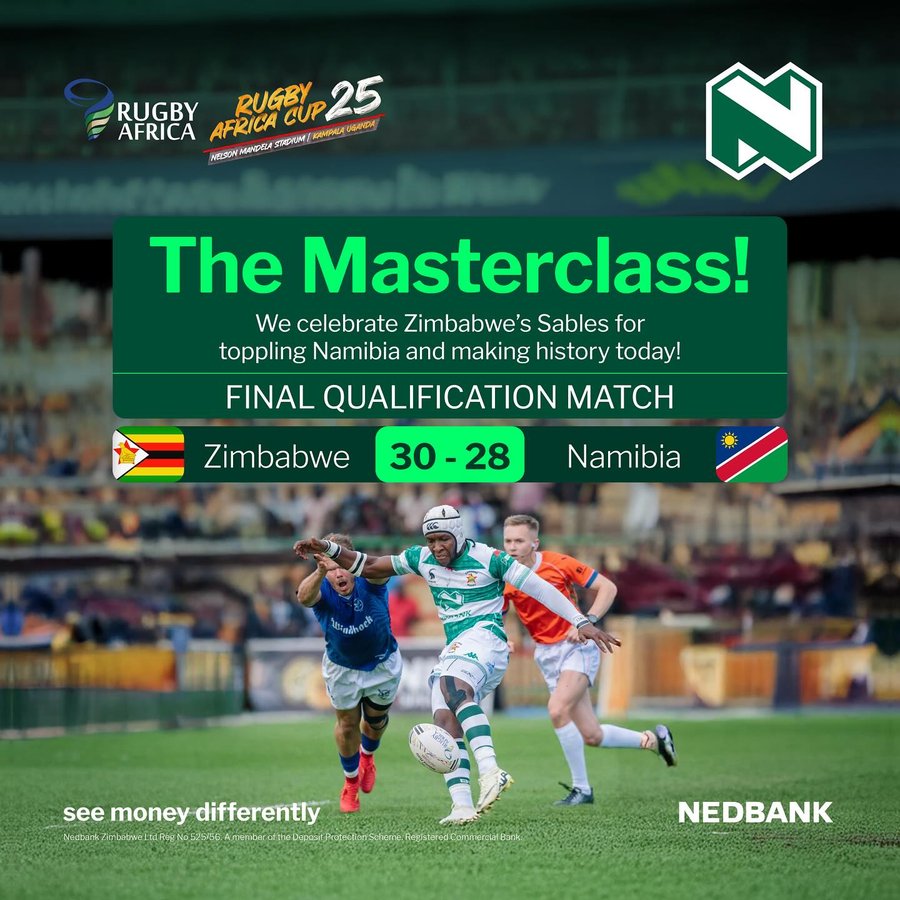 Instagram post by @zimbabwesables for Nedbank. Caption reads: [...] is our moment to roar! @zimbabwesables....