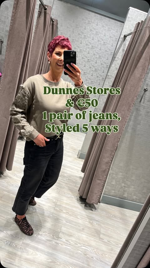 Instagram post by @theconfidenceandstyleceo for Dunnes Stores. Caption reads: Back in @dunnesstores with €50. What’s your....