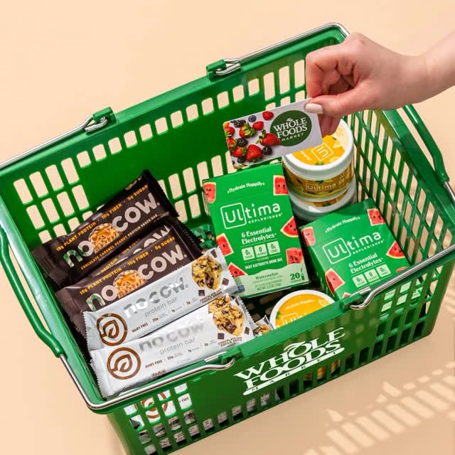 Instagram post by @goultima for No Cow. Caption reads: [...] One lucky winner is getting loaded with No....