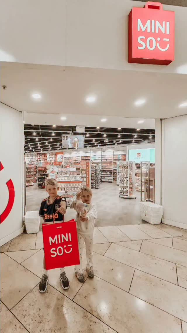 Instagram post by @sophia_and_williams_world for MINISO UK. Caption reads: MINISO 
ad
.
@miniso_uk is our favourite shop to....