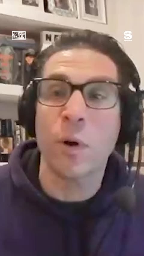 Instagram post by @adamschein for SiriusXM. Caption reads: [...] Or wherever you get your podcasts.....