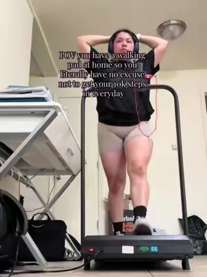 TikTok post by @soybritta_ for Umay Us. Caption reads: @Umay Us #tiktokbacktoschool #homegym #fitness....