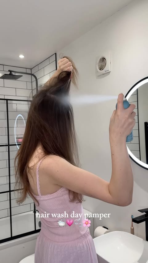 Instagram post by @blueusual for Living Proof. Caption reads: [...] concentrate shampoo & conditioner*....