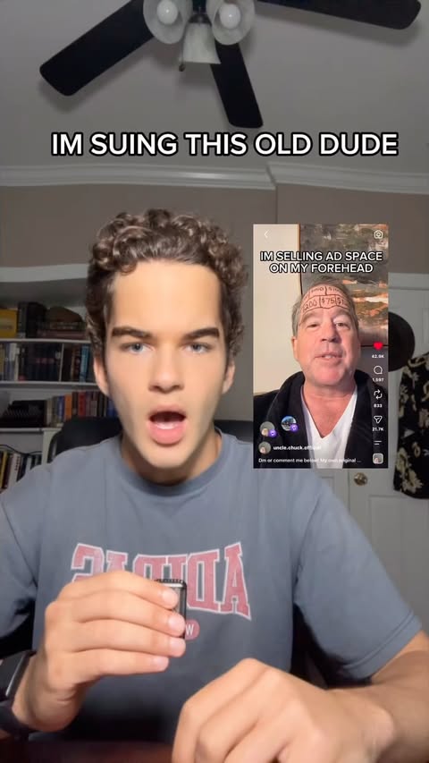 Instagram post by @willfred.official for Morgan & Morgan. Caption reads: There can only be one big forehead. Thank you....